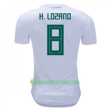 Koszulka Meksyk H.Lozano 8 Mistrzostwa Świata 2018 Wyjazdowe Stroje Piłkarskie